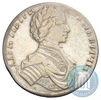 Picture 1 rouble 1712 year  "Portrait by S. Gouin"