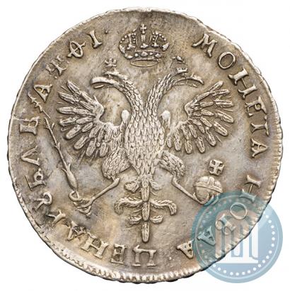 Фото 1 рубль 1719 года OK "Портрет в латах"