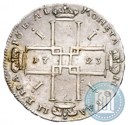 Фото 1 рубль 1723 года OK "Портрет в горностаевой мантии"