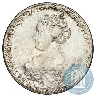 Picture 1 rouble 1726 year СПБ "Petersburg type, portrait turned to the left"
