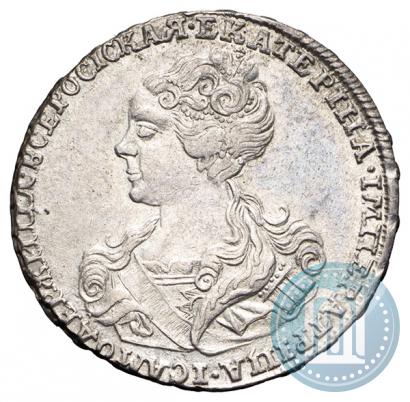 Picture Poltina 1726 year  "Moscow type, portrait turned to the left"