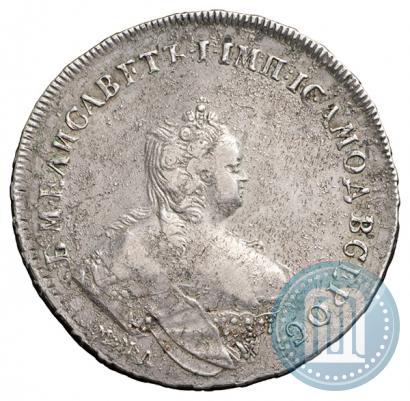 Фото 1 рубль 1742 года ММД 
