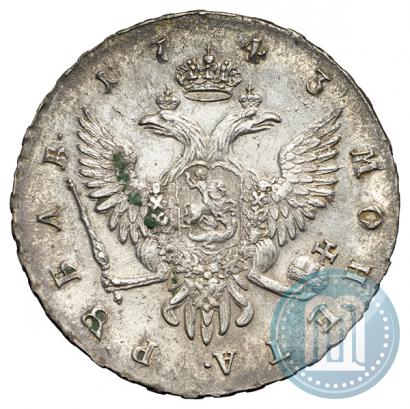 Picture 1 rouble 1743 year СПБ 