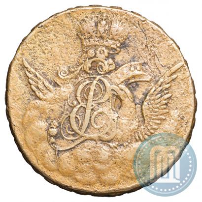 Picture 1 kopeck 1755 year  