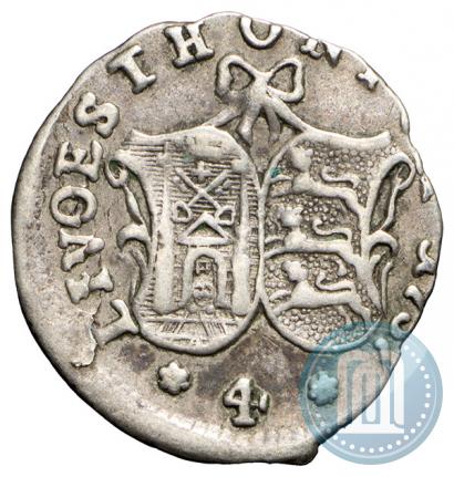 Фото 4 копейки 1757 года  "Ливонез"