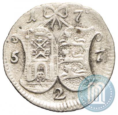 Фото 2 копейки 1757 года  "Ливонез"