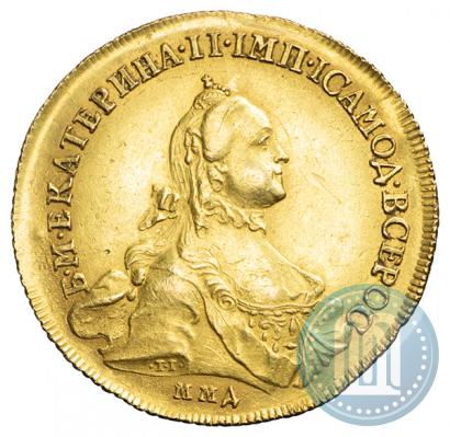 Picture 10 roubles 1762 year ММД 