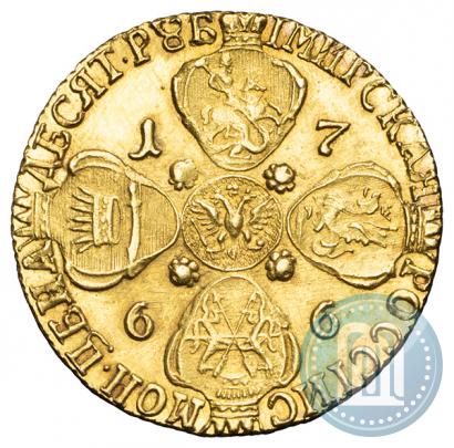 Picture 10 roubles 1766 year СПБ 