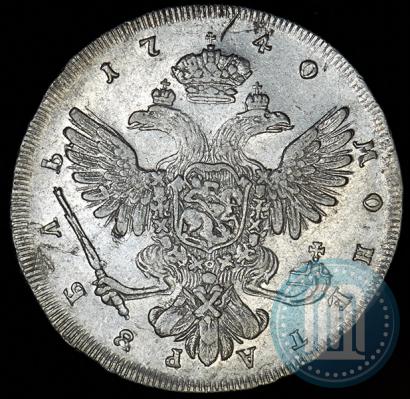 Фото 1 рубль 1740 года СПБ "Петербургский тип"