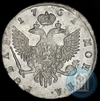 Picture 1 rouble 1751 year СПБ-IМ 