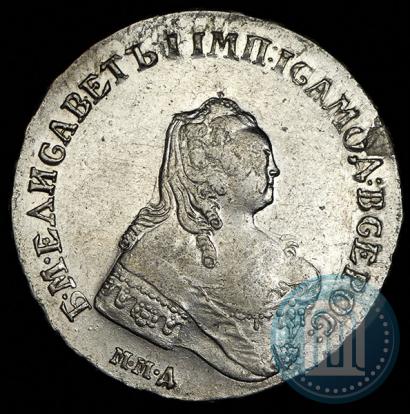 Picture 1 rouble 1754 year ММД-ЕI 