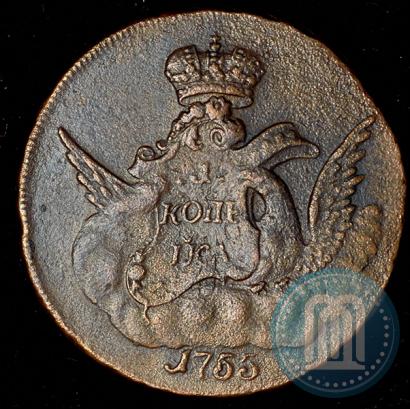 Picture 1 kopeck 1755 year СПБ 