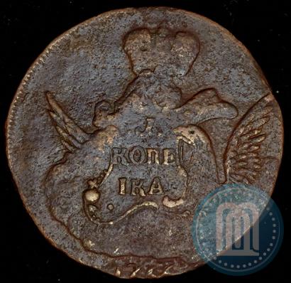 Picture 1 kopeck 1756 year  