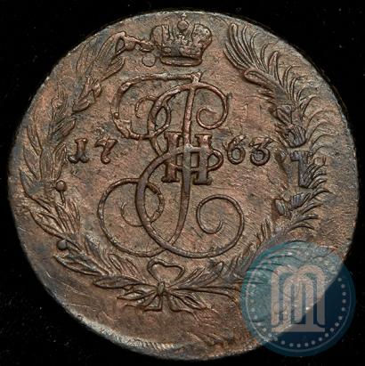 Picture 5 kopecks 1763 year ЕМ 
