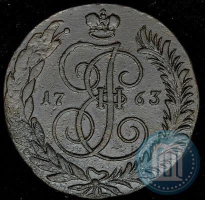 Фото 5 копеек 1763 года СМ 