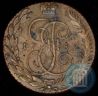 Фото 5 копеек 1787 года ТМ 