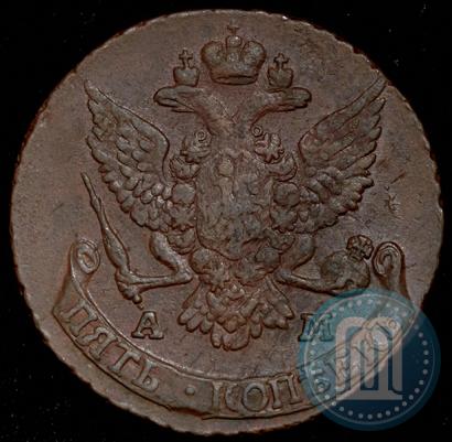 Picture 5 kopecks 1790 year АМ 