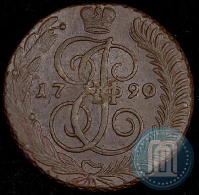 Picture 5 kopecks 1790 year АМ 