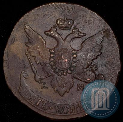 Picture 5 kopecks 1793 year ЕМ "Paul's restrike"