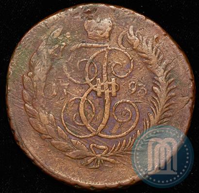 Фото 5 копеек 1793 года ЕМ "Павловский перечекан"