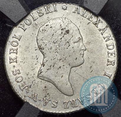 Фото 2 злотых 1820 года IB 