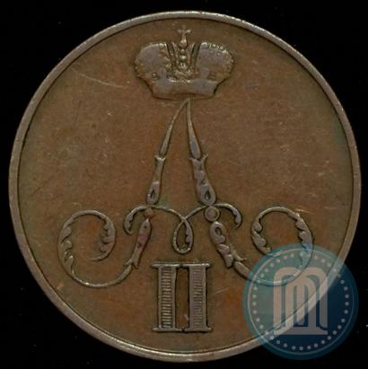 Picture 1 kopeck 1856 year ВМ 
