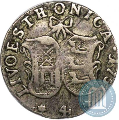 Фото 4 копейки 1757 года  "Ливонез"