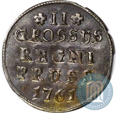 Фото 2 гроша 1761 года  