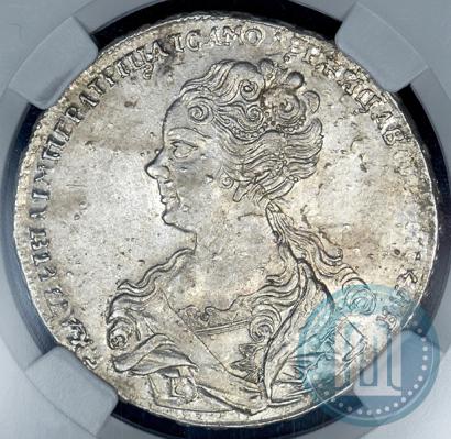 Фото 1 рубль 1726 года  "Московский тип, портрет влево"