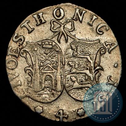 Фото 4 копейки 1757 года  "Ливонез"