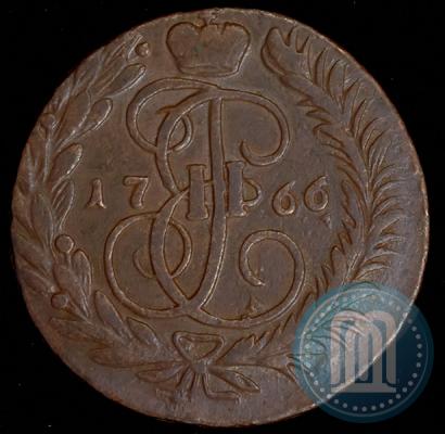 Фото 2 копейки 1766 года ММ 