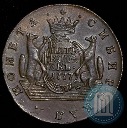 Фото 5 копеек 1777 года КМ 