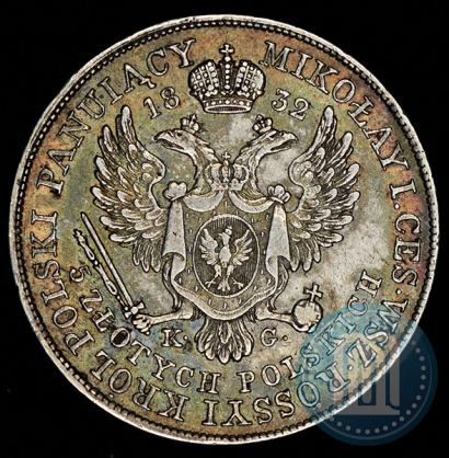 Фото 5 злотых 1832 года KG 
