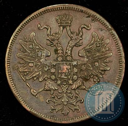 Picture 5 kopecks 1866 year ЕМ 