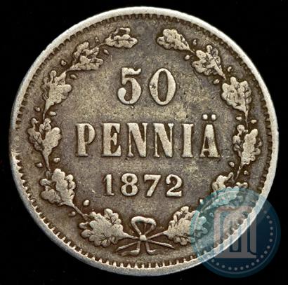 Фото 50 пенни 1872 года S 
