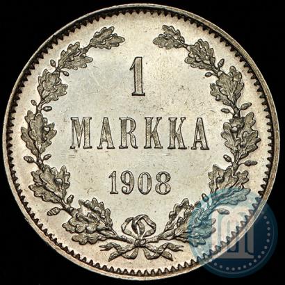 Picture 1 markka 1908 year L 