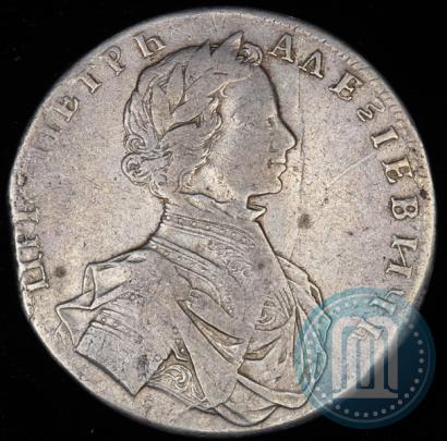 Picture 1 rouble 1712 year  "Portrait by S. Gouin"