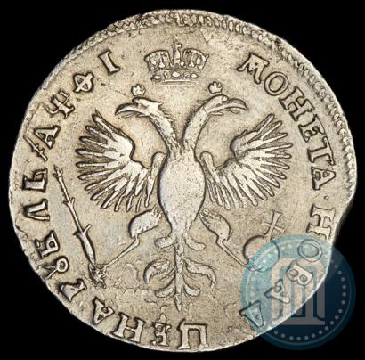 Фото 1 рубль 1719 года OK "Портрет в латах"