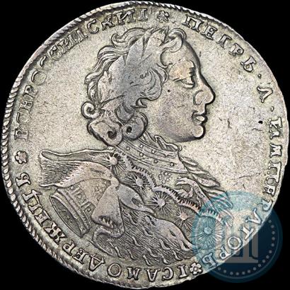Фото 1 рубль 1723 года OK "Портрет в горностаевой мантии"