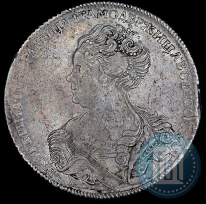 Picture 1 rouble 1726 year СПБ "Petersburg type, portrait turned to the left"