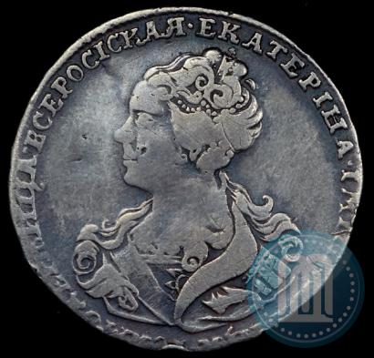 Picture Poltina 1726 year  "Moscow type, portrait turned to the left"