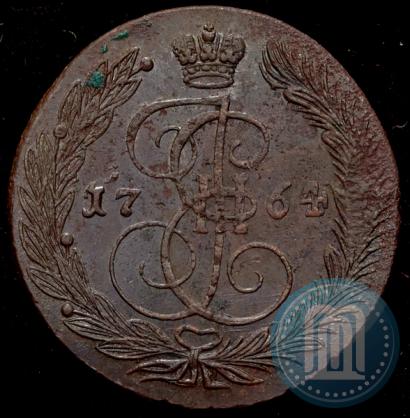 Picture 5 kopecks 1764 year ЕМ 