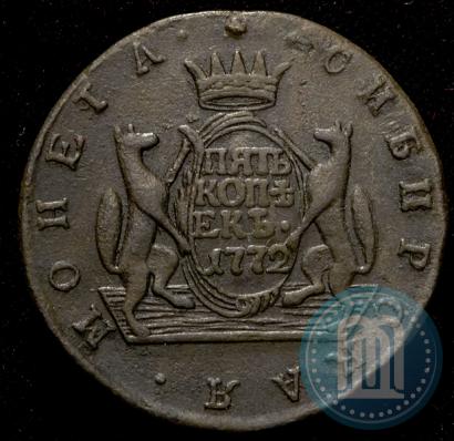 Фото 5 копеек 1772 года КМ 