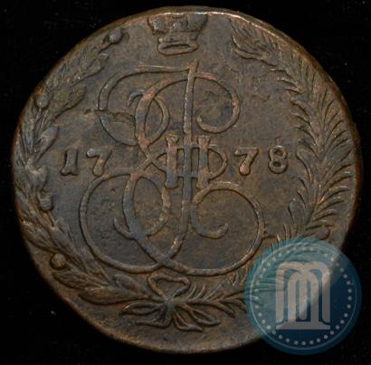 Фото 5 копеек 1778 года ЕМ 