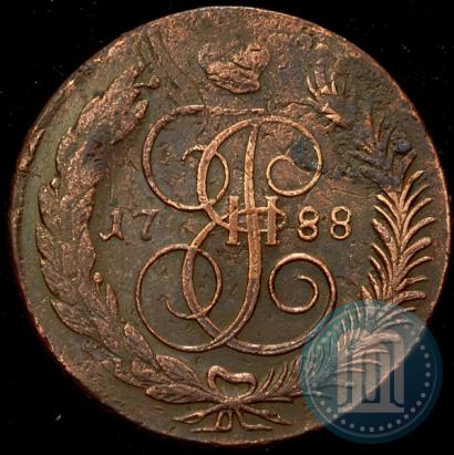 Фото 5 копеек 1788 года ММ 