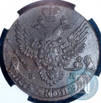 Picture 5 kopecks 1789 year ЕМ 