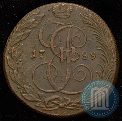 Фото 5 копеек 1789 года КМ 
