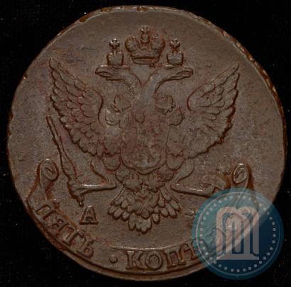 Фото 5 копеек 1789 года АМ 