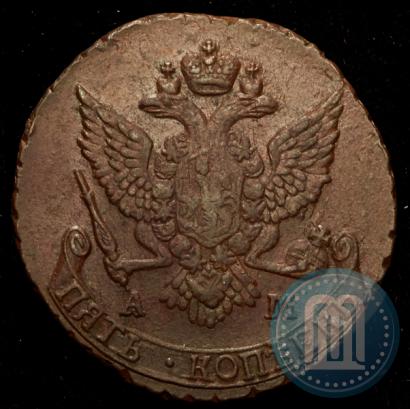 Picture 5 kopecks 1790 year АМ 