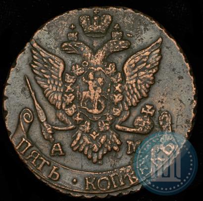 Picture 5 kopecks 1796 year АМ 